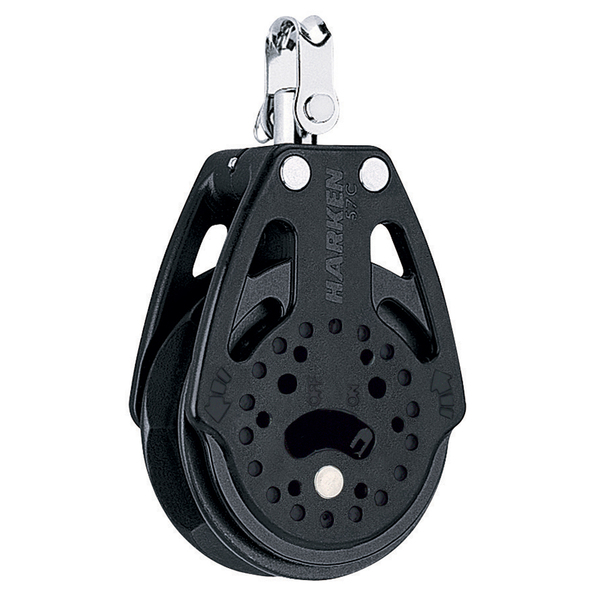 Harken 57mm Carbo Single Ratchet Block w/Swivel 2135